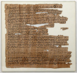 met-medieval-art:  Papyrus, Medieval ArtMedium: Papyrus and inkRogers Fund, 1912 Metropolitan Museum of Art, New York, NYhttp://www.metmuseum.org/art/collection/search/474655