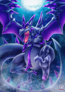 SHRIEK!!! MEGA AERODACTYL!! by CHOBI-PHO