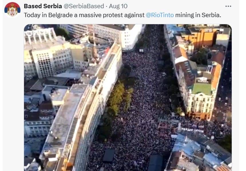 Energy Absurdity: Thousands Gather in Serbia to Protest Environmental Costs of 'Green' Energy