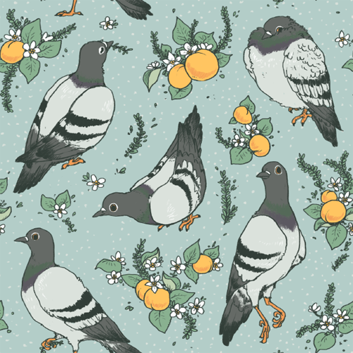 thehappypigeon:goat-soap:Pigeons, apricots, and thyme! Feel free to use with credit, find it on stuf