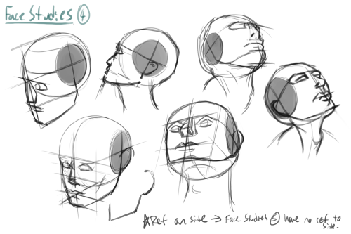 Wednesday UpdateSome face studies from back around the same time I did those wing studies. I’d thoug