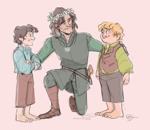 phil-the-stone-art:that bit in return of the king where sam points to the statue with the flowers gr