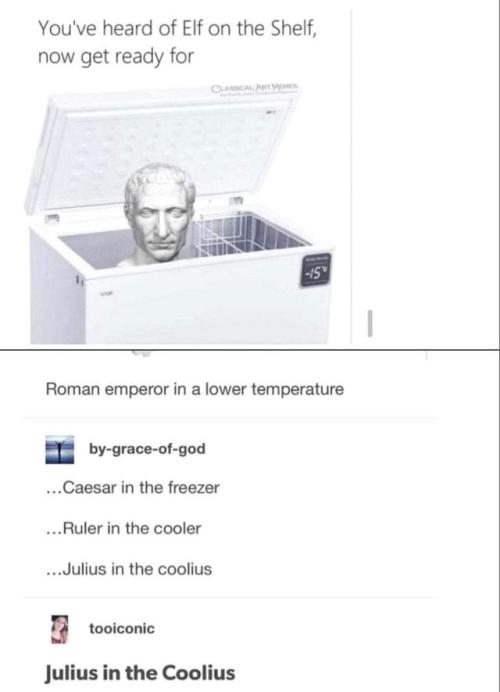 ceasar in the freezer