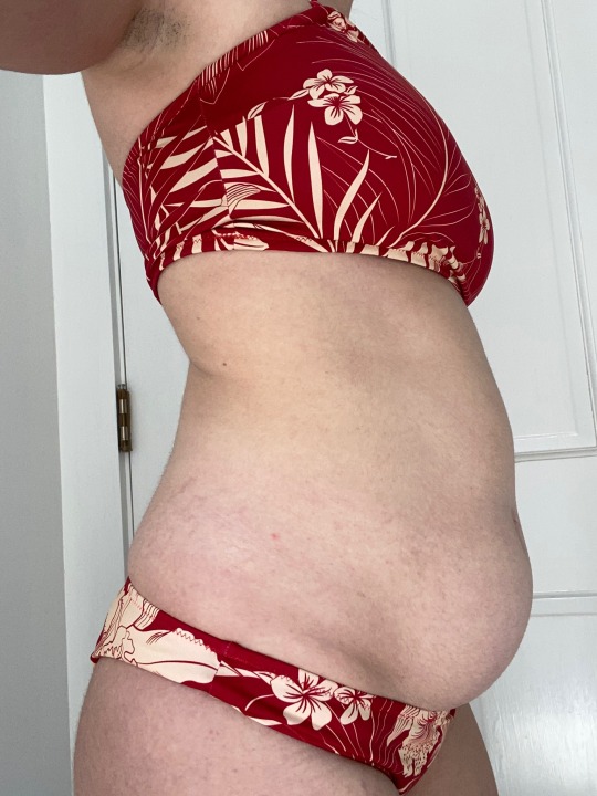 :4/14 > 5/14 comparison in this bathing suit exactly a month apart, do you think i look bigger? i didn’t even plan for this to be a month apart comparison, i just realized it was a nice coincidence. also i’d eaten roughly the same amount before