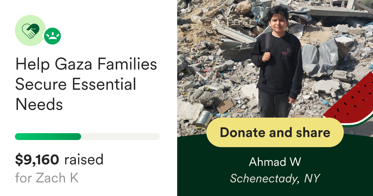 Donate to Help Gaza Families Secure Essential Needs, organized by Ahmad W