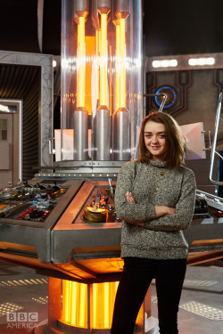 doctorwho:  bbcamerica:BREAKING NEWS! BBC AMERICA REVEAL MAISIE WILLIAMS AS DOCTOR WHO GUEST STAR-On her first day on set, Maisie Williams said: “I’m so excited to be working on Doctor Who as it’s such a big and important part of British Culture.