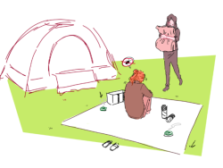 eggramenart:camping!