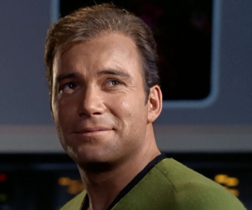 William Shatner as Captain James T. Kirk in “Journey to Babel”