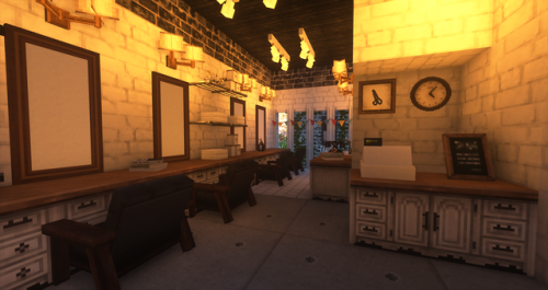 barber shop in minecraft