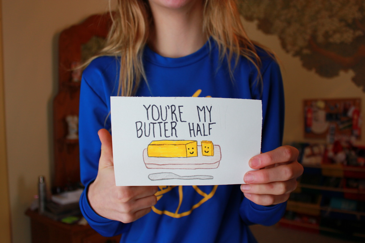applaudinq:  you’re my butter half :-)) i saw a pic like this somewhere so I decided