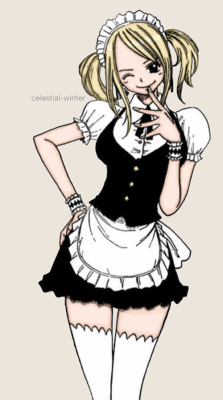 celestial-winter:  Lucy as a maid ♡