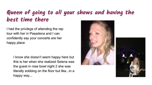 lastskiss:Hi Taylor! PLS meet Jess - @monica-gellerJess will be going all over Australia to see the 