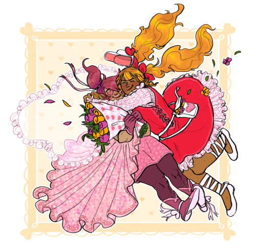 dumbiee: valentines day was forever ago, but i’m still makin goofy gaudy pics of my otps for i