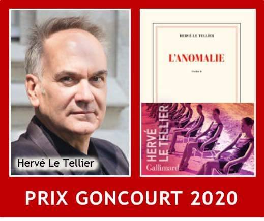 HERVÉ LE TELLIER vince il Premio Goncourt 2020 con “L'anomalia” (uscirà a febbraio per La nave di Teseo) | LetteratitudineNews