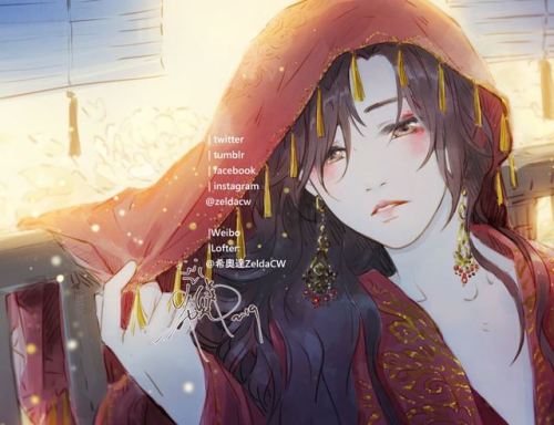 zeldacw:[Unrequited]Month of July patron-only wallpaper featuring my design of Mo XuanYu from Chines