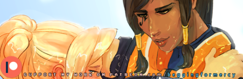 Poll result for August is up! Mercy x Lifeguard Pharah! c: Was a lot of fun to draw with all the wat