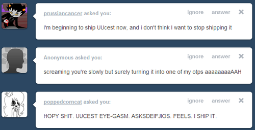  YES GOOD now you guys can cry about uucest with me too!! 