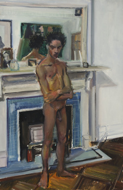 gayartists:Nude by a Fireplace (1987), Patrick Angus