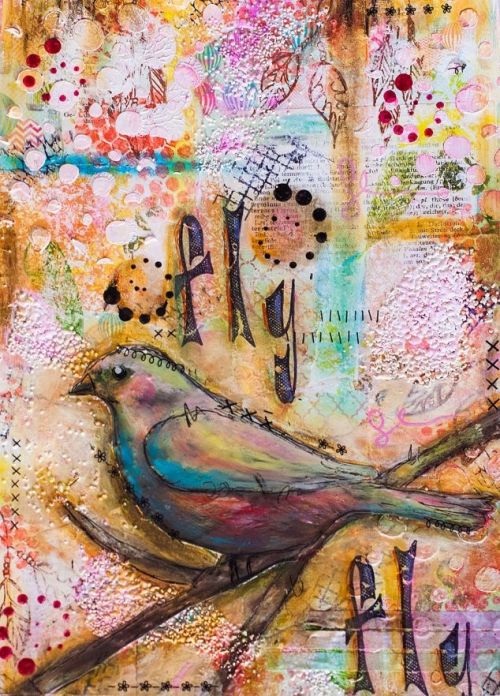 whatjanesaw - Andrea Gomoll - Mixed Media Artjournal Page