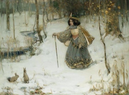 templeofapelles:Thomas Bromley Blacklock  The Snow Queen, 1902
