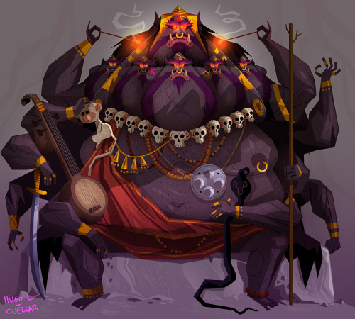 Ravana the Demon King. Character design for the #CDC