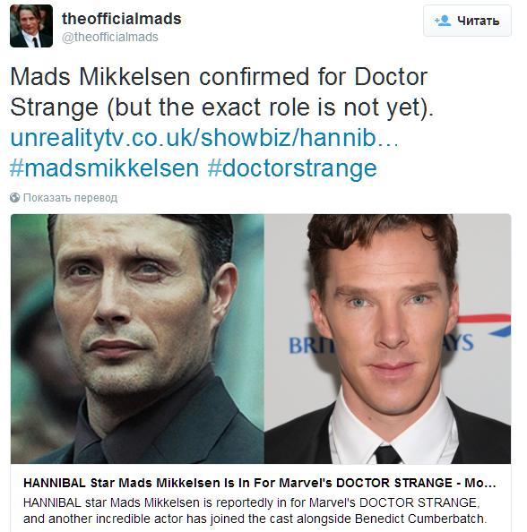 Mads Mikkelsen, not only Hannibal on Tumblr