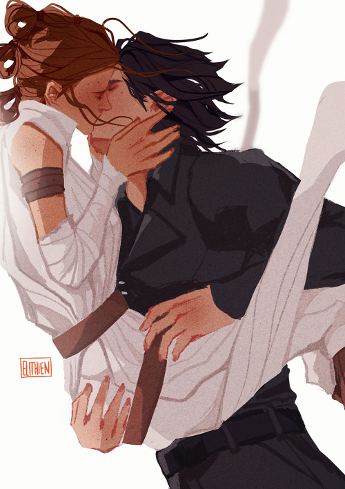 elithien: reylo fix-it TROS commission uwu <3 Also Happy May the Fourth all!