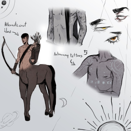 what better way to practice animal anatomy than to make a centaur au?