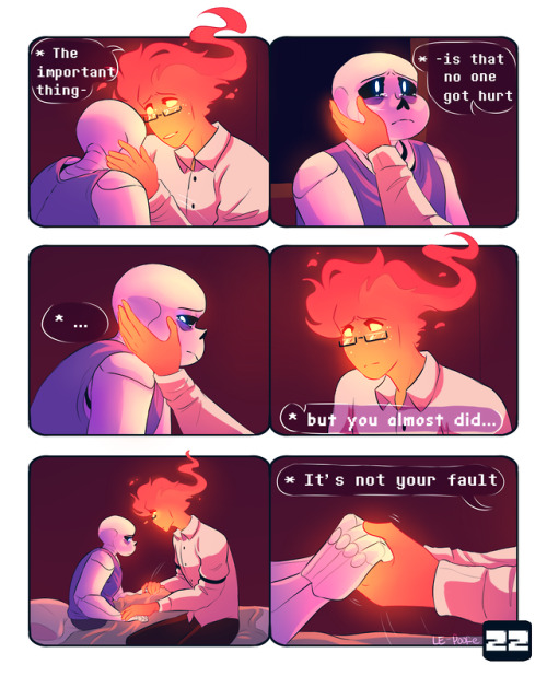 le-poofe: Will You Stay? ~Part 22~ Previous ~ Part 21Sans is really feeling the guilt, and Grillby i