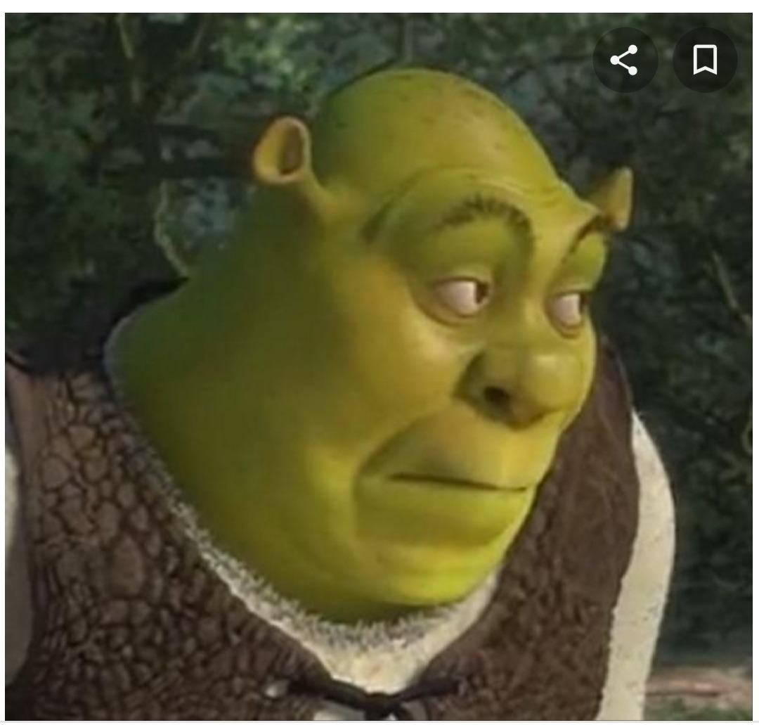 Surprised Shrek Blank Template - Imgflip