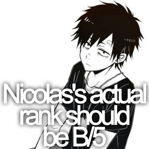 Nicolas Brown’s actual rank should be B/5.Gangsta | animefacted