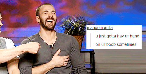 tsundereslasher:  Chris Evans: a summary in text posts 