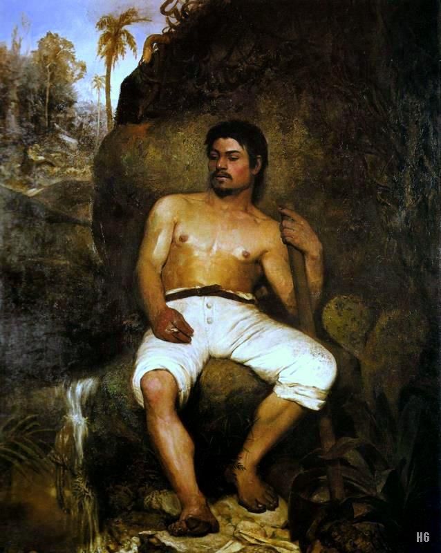 The Brazilian Lumberjack . 1875. Jose Ferraz de Almeida junior. Brazilian. 1850-1899.