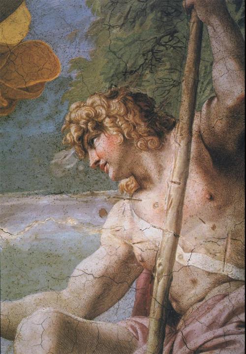 Paris and MercuryAnnibale Carracci (Italian; 1560–1609)1597–1604FrescoPalazzo Farnese, Rome