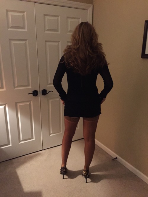 sexyhotwife4me: This is what my husband picked for me to wear to the swingers club. We met some real