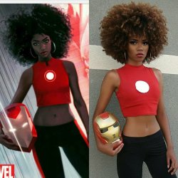 cosplayingwhileblack:  Character: Riri Williams Series: Marvel Comics Cosplayer:   Mariana Santos   