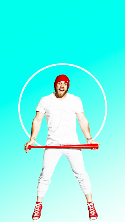 smellbaseball:  Lockscreens: Bryce Harper | Asked by ANON | iPhone 6 compatible Request [HERE] |  Li