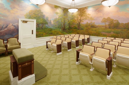 Inside the newly renovated Baton Rouge Louisiana Temple of The Church of Jesus Christ of Latter-day 