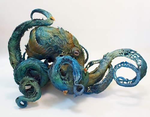 itscolossal:More here: Surrealist Sculptures by Ellen Jewett Merge Plant and Animal Life