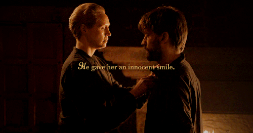 nochancennochoice: “You will call me Brienne. Not wench.”“My name is Ser Jaime. No