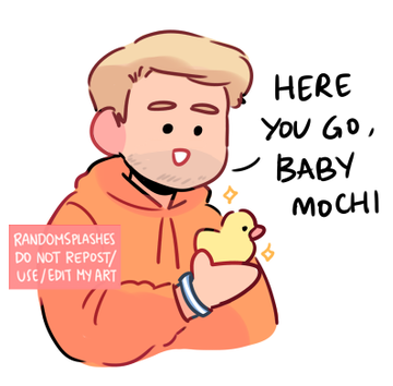 papa mochi has a gift for baby mochi