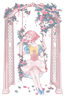 bokchois:  My Pearl, (Pale rose Pearl stand