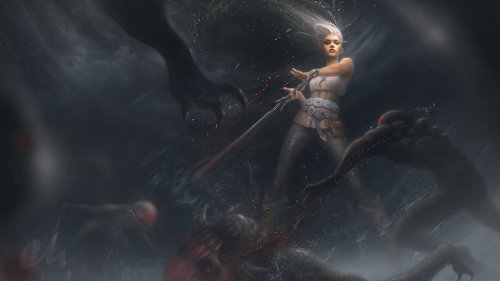 Porn photo pixalry:  The Witcher 3: Ciri Fan Art -