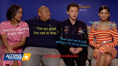 “Tell me about you and Zendaya’s intimate relationship.” *THERE ARE MISTAKES  Key: