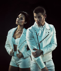 lovatoweb:  Demi Lovato and Nick Jonas by Randall Slavin for Future Now Tour [HQ]