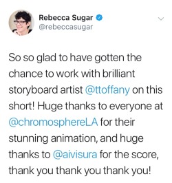 crewniverse-tweets:Rebecca Sugar and Tiffany
