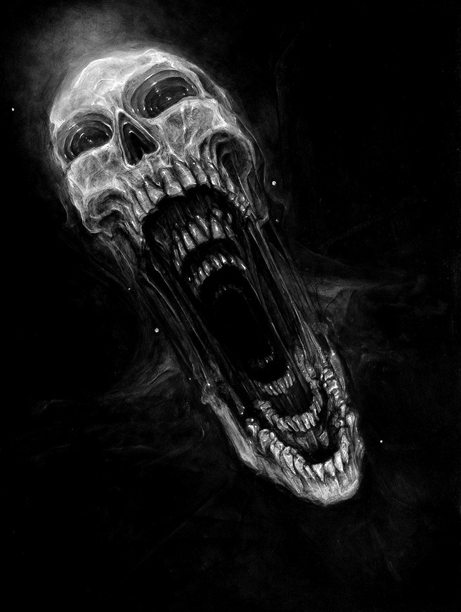 da-gottin:  “Shouts&ldquo;  (Version b&amp;w) By Brian Smith. 