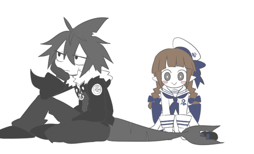 usamasuku:“…Hey, Wadanohara. Is that fun?”“Yes, I’m having fun♪”“…Oh…If you enjoy, I do not mind…”