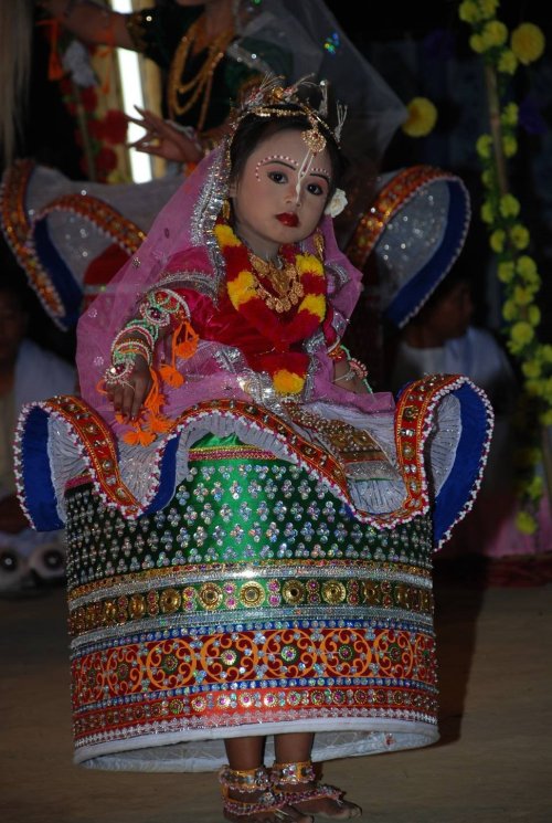 Glimpses of Rasalila dance at ISKCON temple, Imphal, Manipur