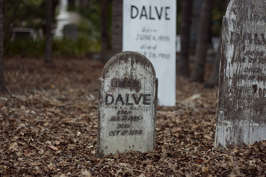 graveplaces:  Wooden grave markers 